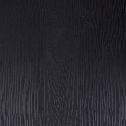 Black Metal Indoor-Outdoor Stackable Chair with Black Poly Resin Wood Seat