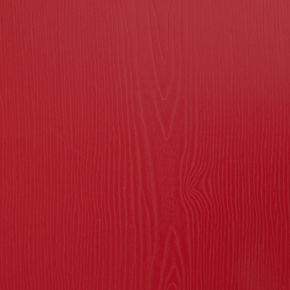 30" High Red Metal Indoor-Outdoor Barstool with Red Poly Resin Wood Seat