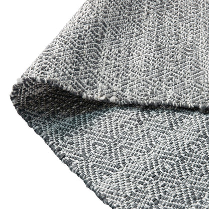 5' x 7' Handwoven Indoor/Outdoor Diamond Pattern Area Rug in Grey