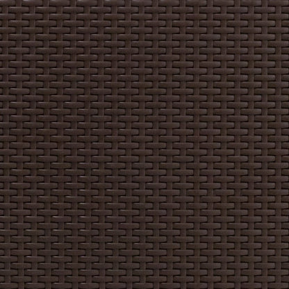 Chocolate Brown Faux Rattan End Table
