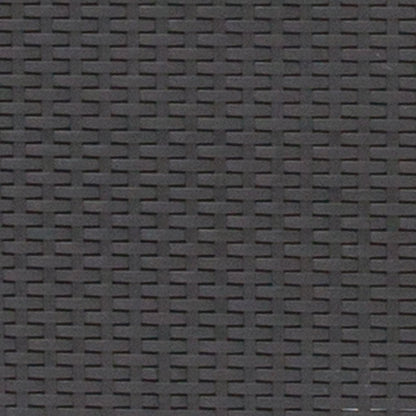 Dark Gray Faux Rattan Loveseat with All-Weather Seneca Light Gray Cushions