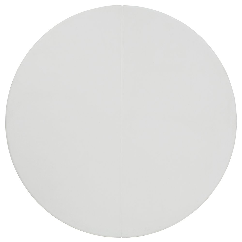 5 - Foot Round Granite White Plastic Folding Table