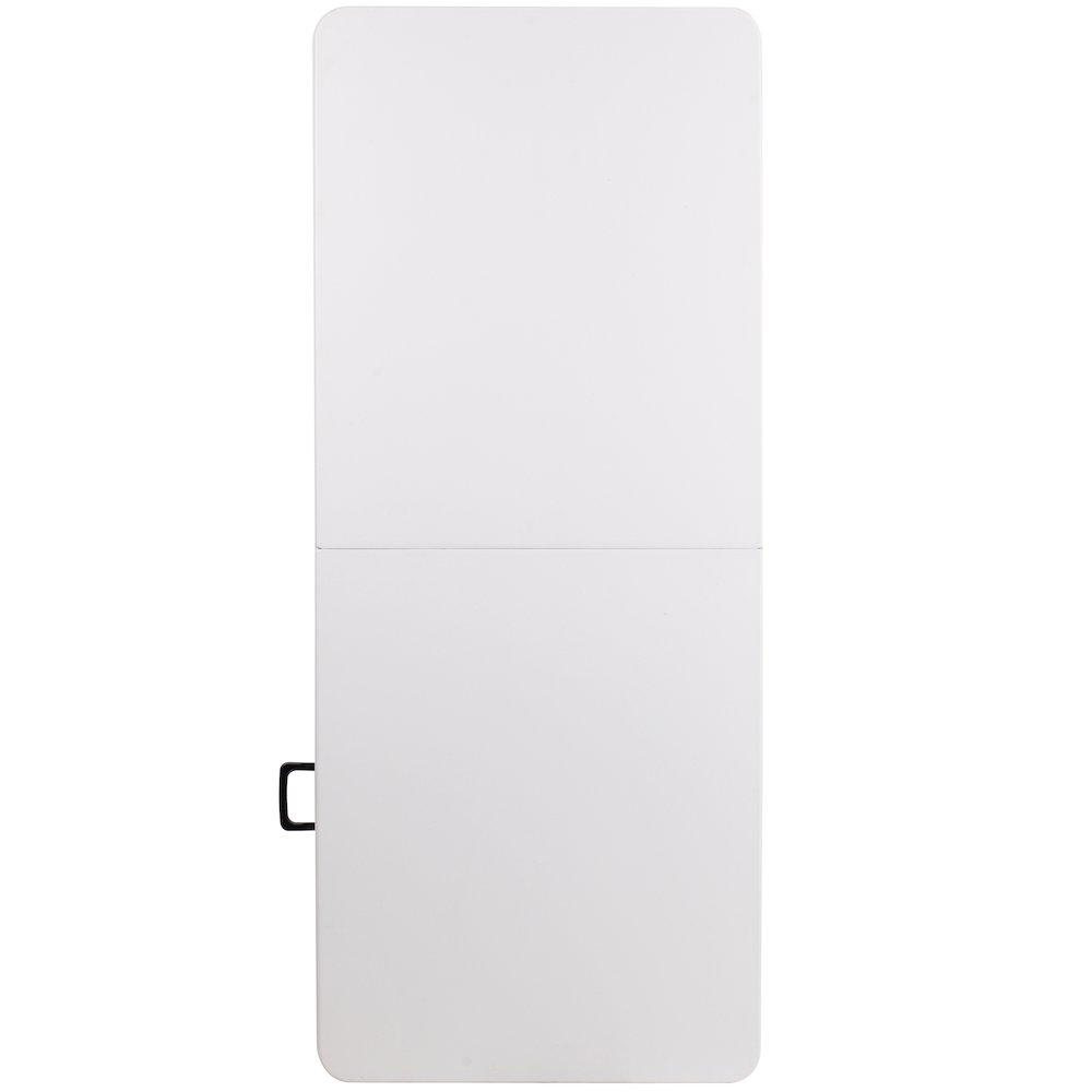 6-Foot Bi-Fold Granite White Plastic Banquet and Event Folding Table