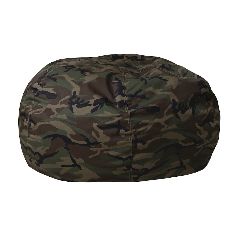 Oversized Camouflage Refillable Bean Bag Chair for All Ages