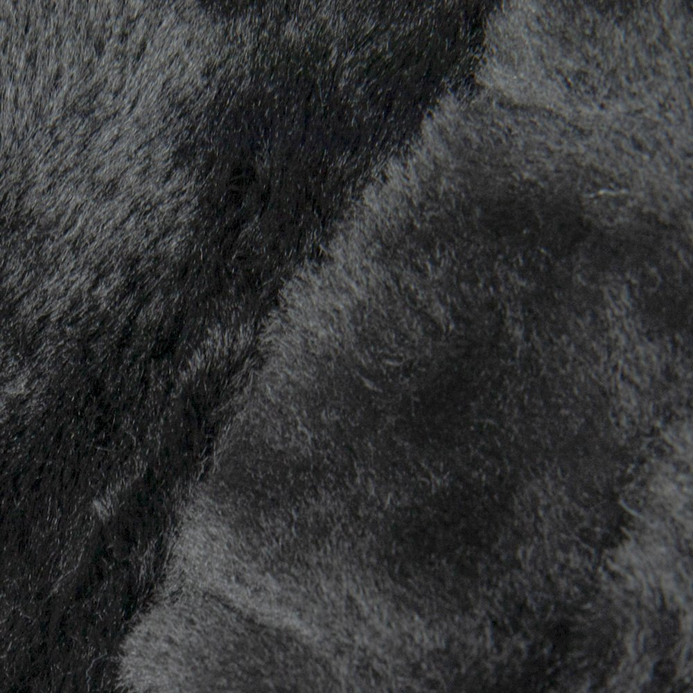Duncan Oversized Black Furry Refillable Bean Bag Chair for All Ages
