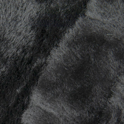 Duncan Oversized Black Furry Refillable Bean Bag Chair for All Ages
