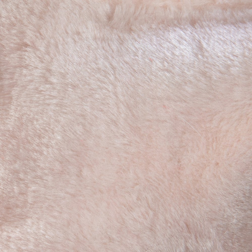 Duncan Oversized Blush Furry Refillable Bean Bag Chair for All Ages