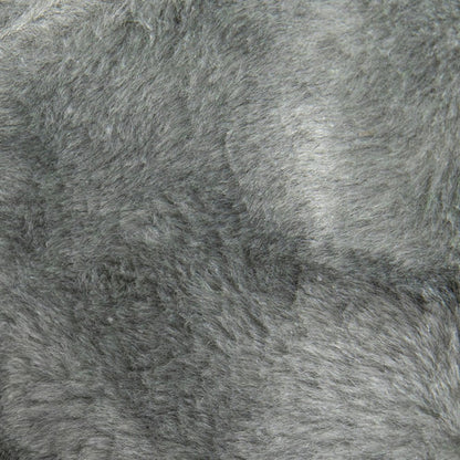 Duncan Oversized Gray Furry Refillable Bean Bag Chair for All Ages