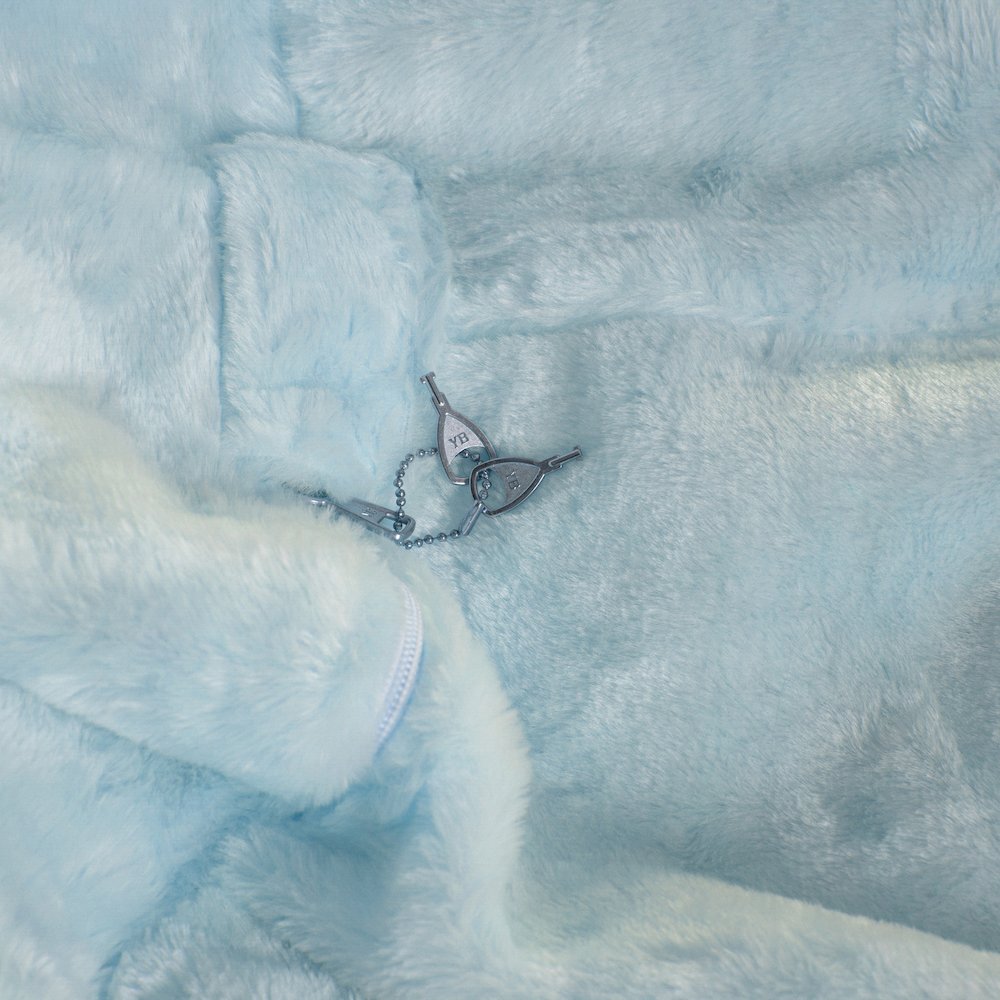 Duncan Oversized Teal Furry Refillable Bean Bag Chair for All Ages