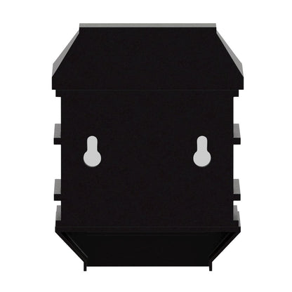 Solar Powered LED Lantern Style Deck and Fence Lights - Set of 6, Brown