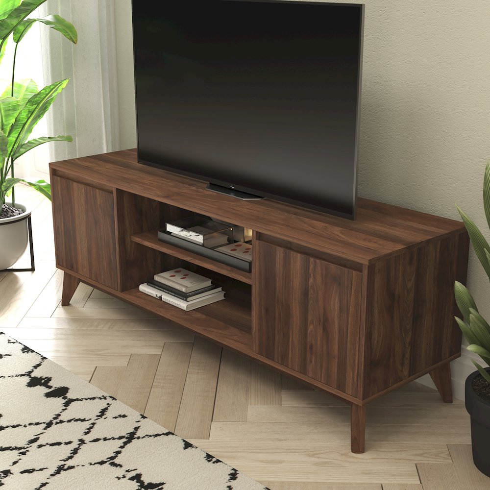 TV Stand in Walnut for up to 64 in TV's - 60 in Media Center