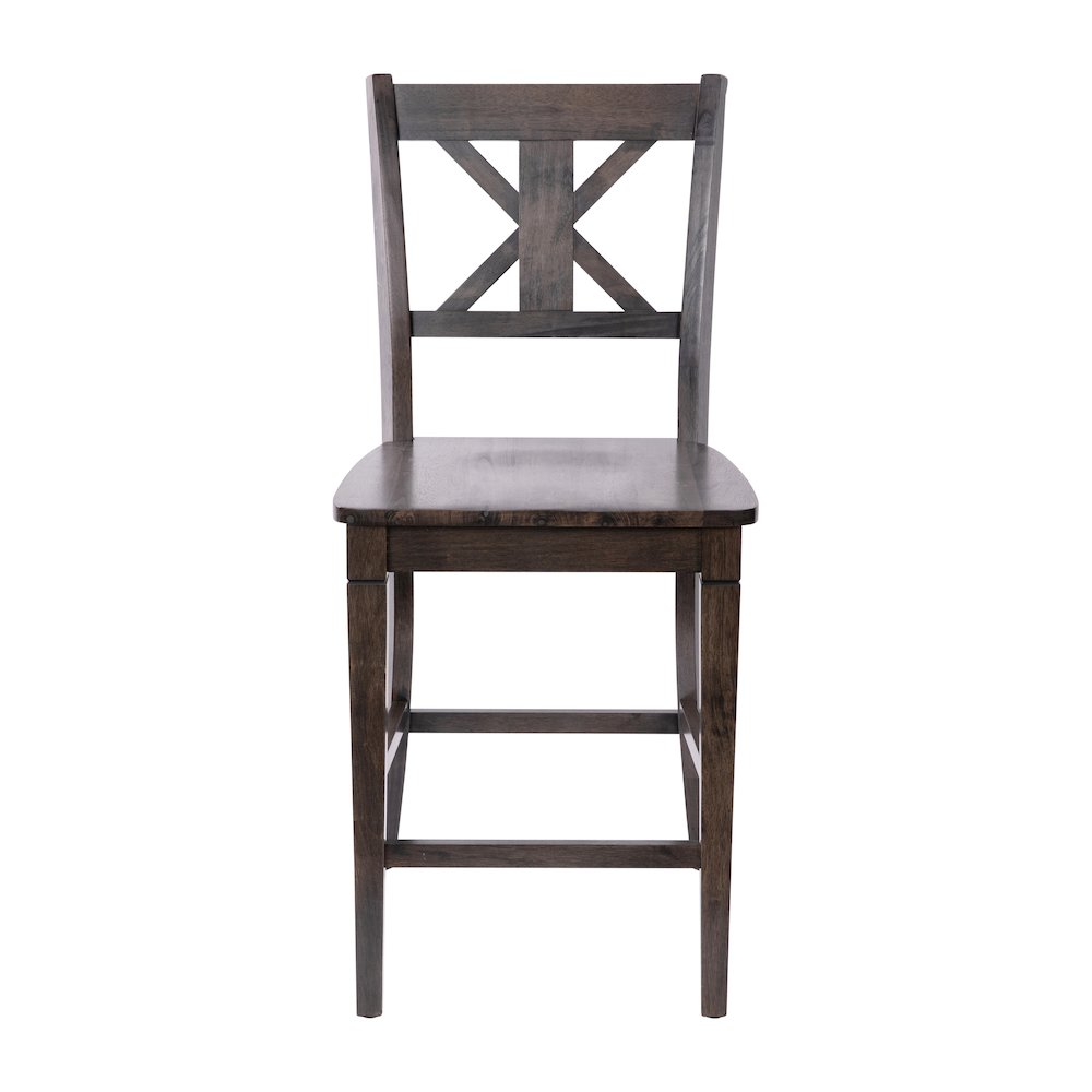 Set of 2 Modern Farmhouse Style Commercial Grade Counter Height Stools