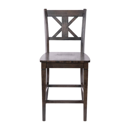 Set of 2 Modern Farmhouse Style Commercial Grade Counter Height Stools