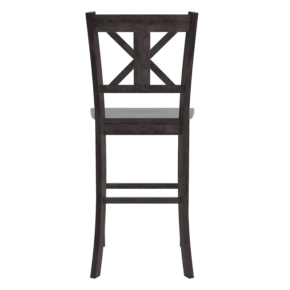 Set of 2 Modern Farmhouse Style Commercial Grade Bar Height Stools