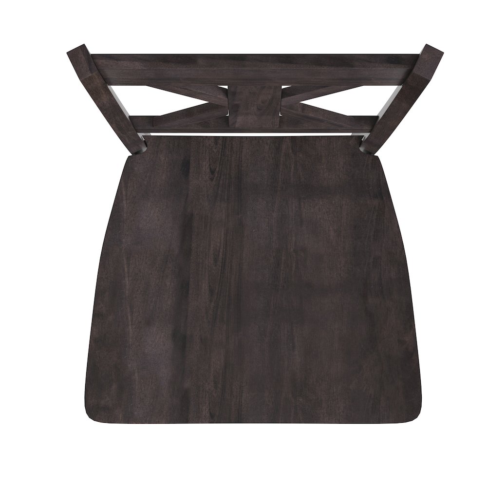 Set of 2 Modern Farmhouse Style Commercial Grade Bar Height Stools