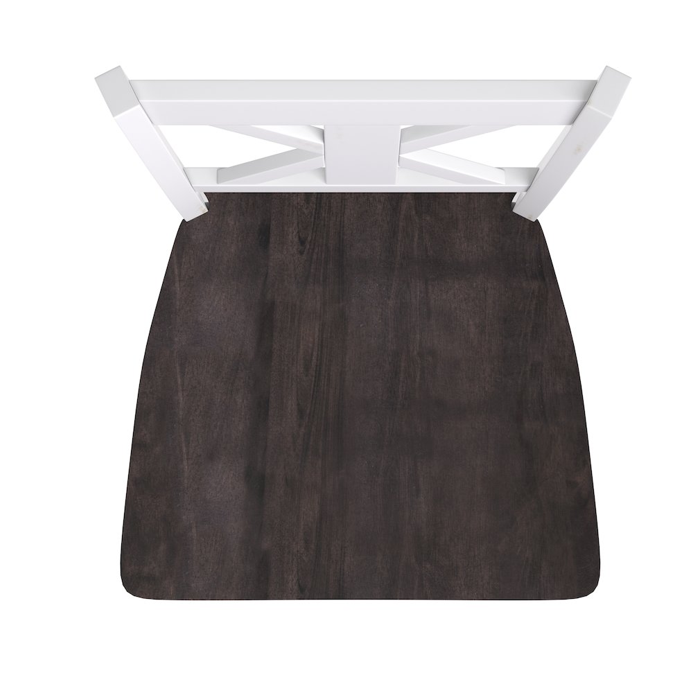 Set of 2 Modern Farmhouse Style Commercial Grade Bar Height Stools