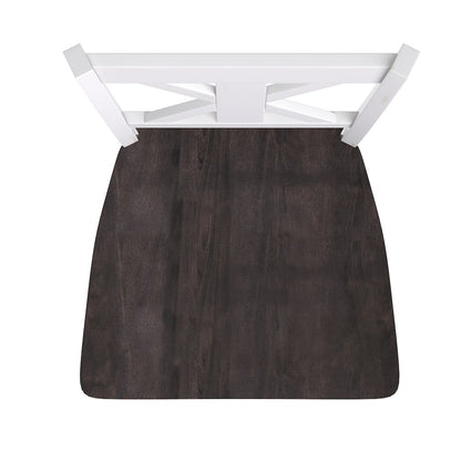 Set of 2 Modern Farmhouse Style Commercial Grade Bar Height Stools
