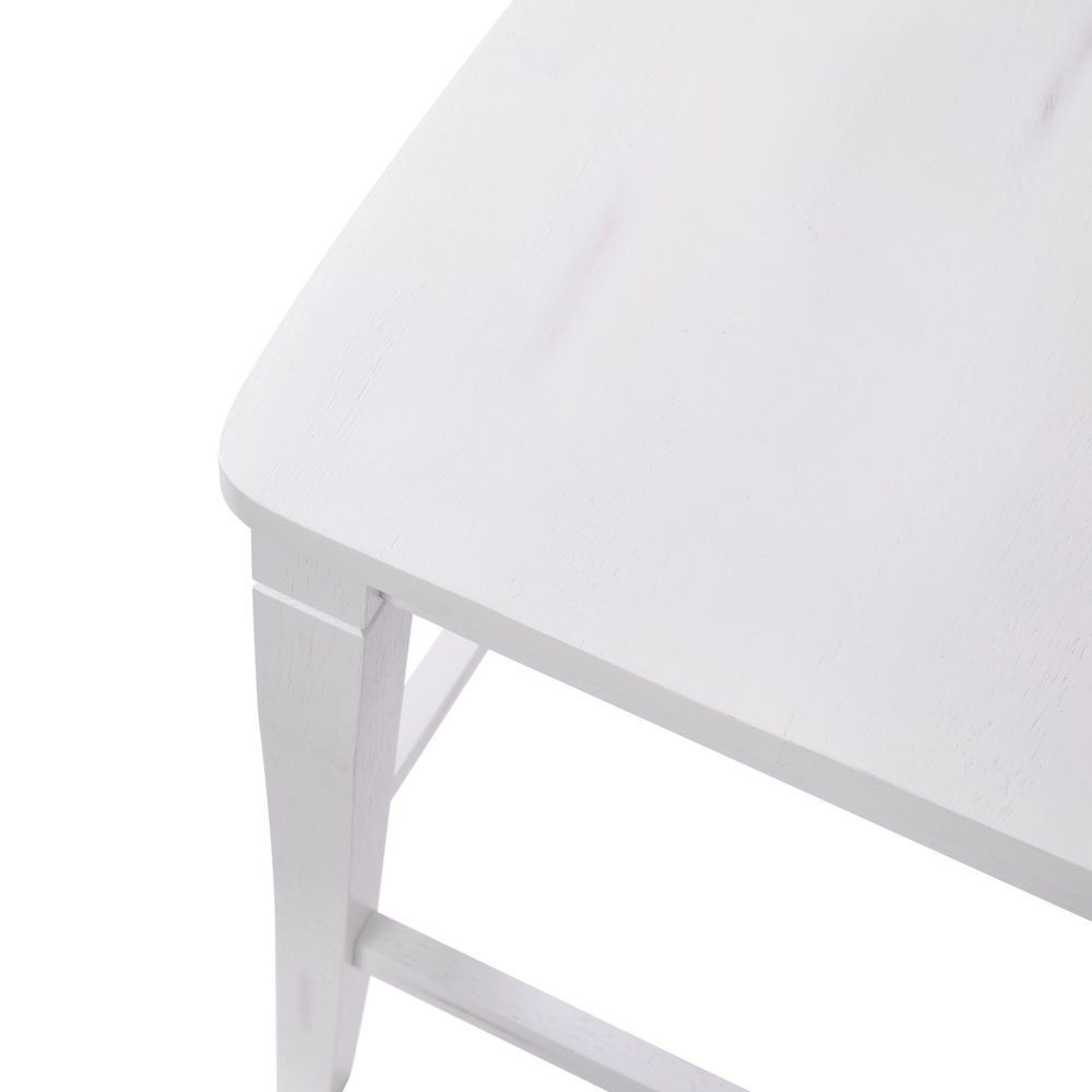 Set of 2 Classic Style Commercial Grade Ladderback Counter Height Stools