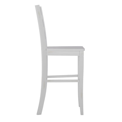 Set of 2 Classic Style Commercial Grade Ladderback Bar Height Stools