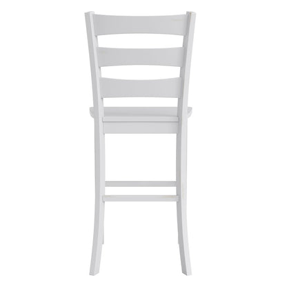 Set of 2 Classic Style Commercial Grade Ladderback Bar Height Stools