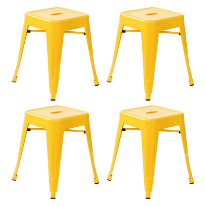 Set of 4 Space Saving 18 Inch Indoor Dining Stool for home or business use