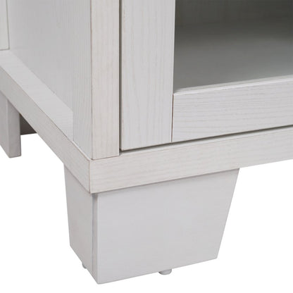 White 59 Inch Modern Kitchen and Dining Room Buffet Sideboard Storage Cabinet