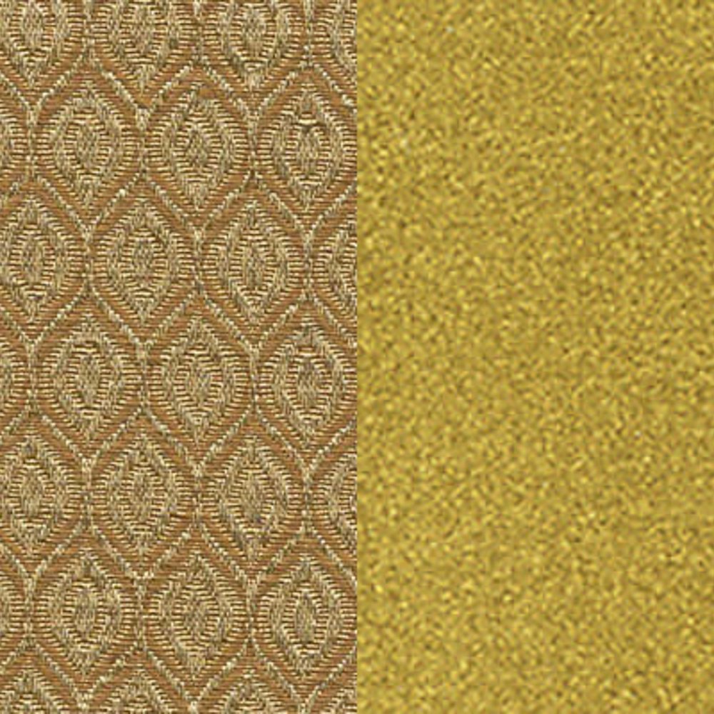 Dome Back Stacking Banquet Chair in Beige Patterned Fabric - Gold Frame