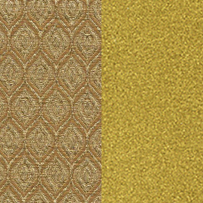 Dome Back Stacking Banquet Chair in Beige Patterned Fabric - Gold Frame