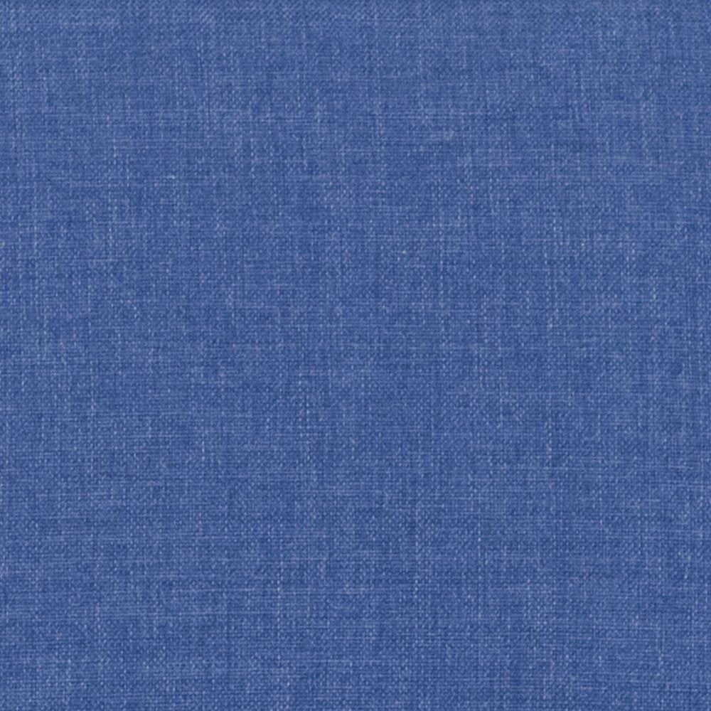 21''W Church Chair in Blue Fabric with Cup Book Rack - Gold Vein Frame
