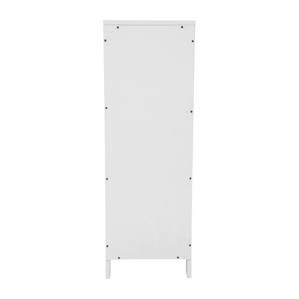 Farmhouse Bathroom Storage Organizer with Drawers, White