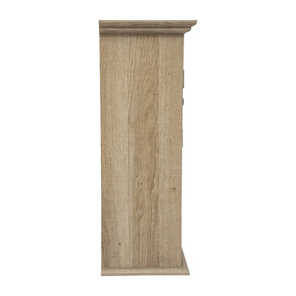 Farmhouse Wall Mounted Bathroom Medicine Cabinet, Brown