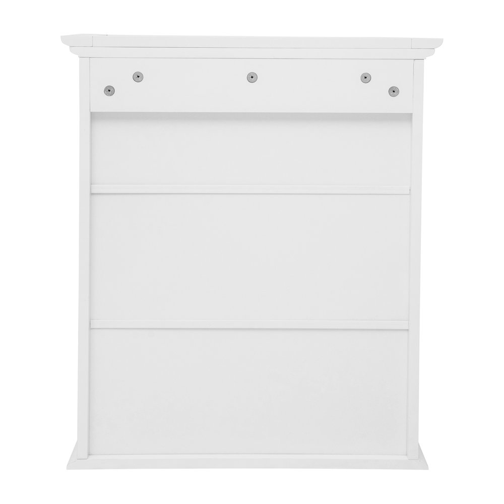 Farmhouse Wall Mounted Bathroom Medicine Cabinet, White