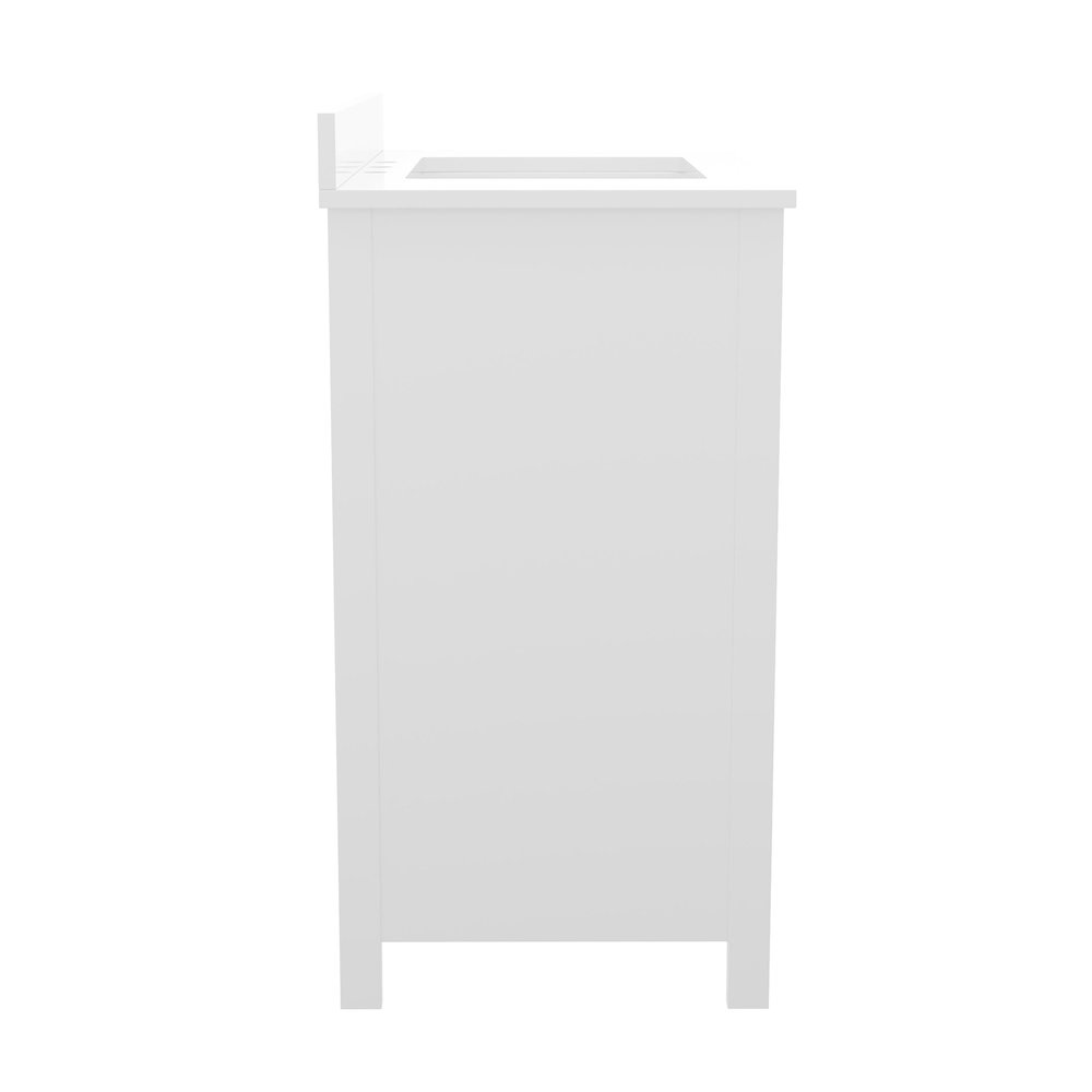 48 Inch Bathroom Vanity with Sink, Storage Cabinet with Soft Close Doors, White