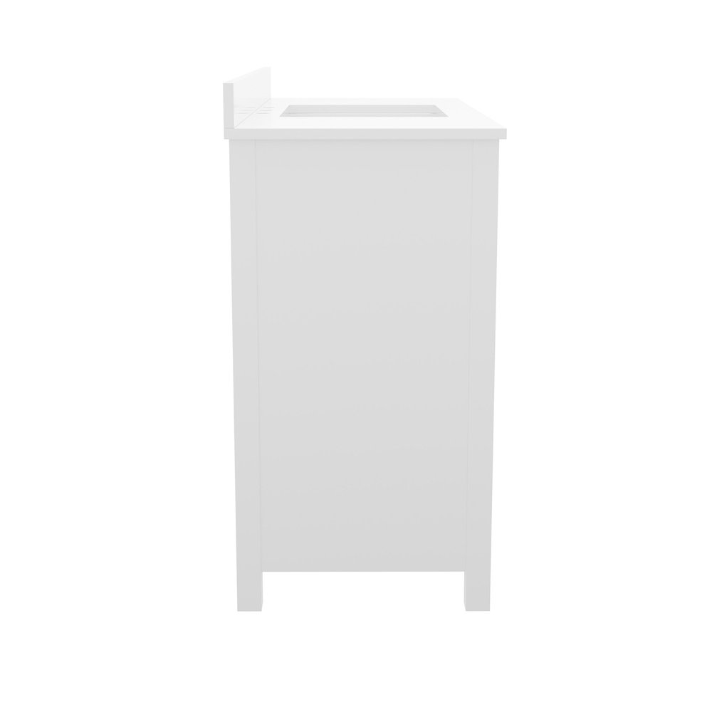 36in Bathroom Vanity with Sink, Storage Cabinet with Soft Close Doors, White
