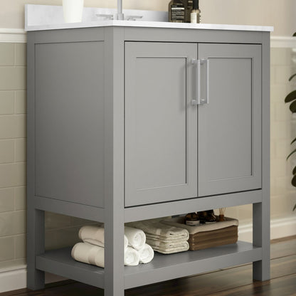 30 Inch Contemporary Bathroom Vanity with Sink Combo