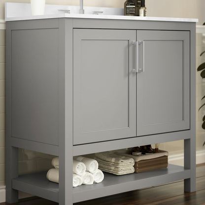36 Inch Contemporary Bathroom Vanity with Sink Combo
