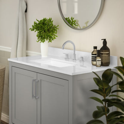 36 Inch Contemporary Bathroom Vanity with Sink Combo