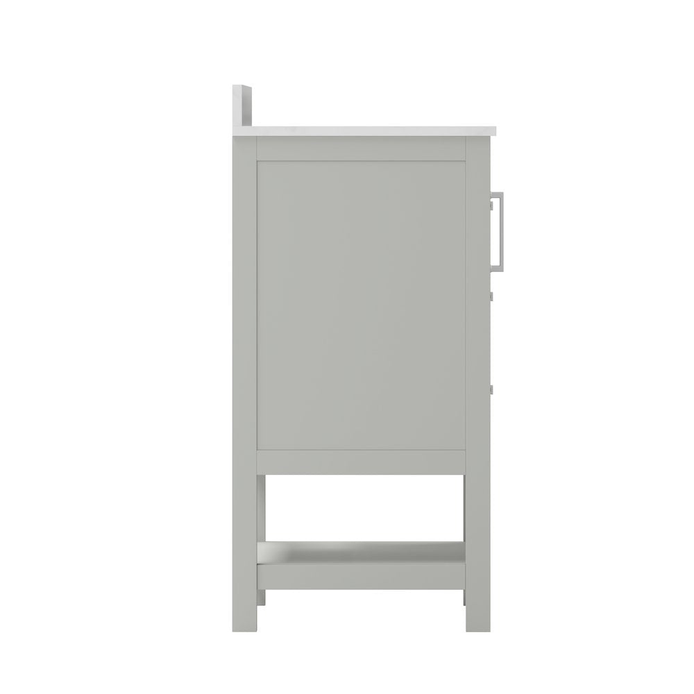 36 Inch Contemporary Bathroom Vanity with Storage Drawers and Sink Combo