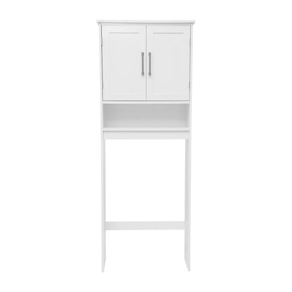 Modern Over the Toilet Bathroom Storage Cabinet Organizer, White