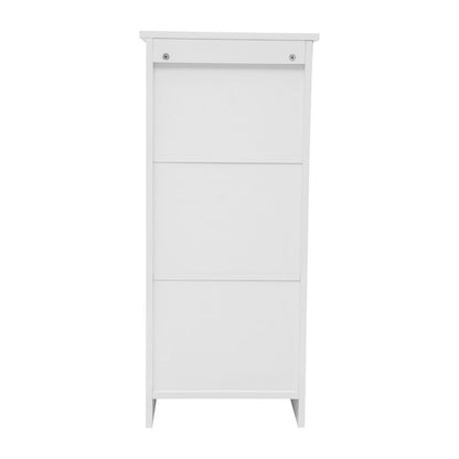 Modern Freestanding Bathroom Storage Cabinet Organizer, White