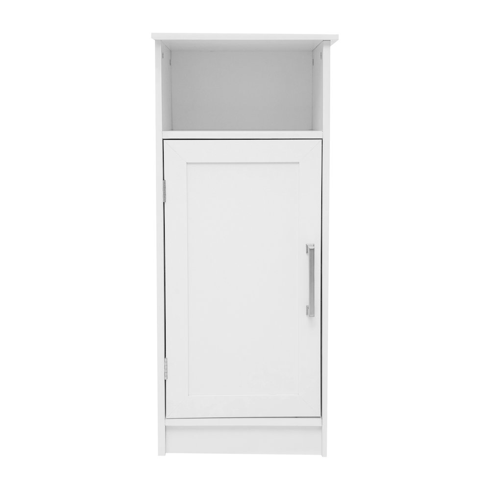 Modern Freestanding Bathroom Storage Cabinet Organizer, White