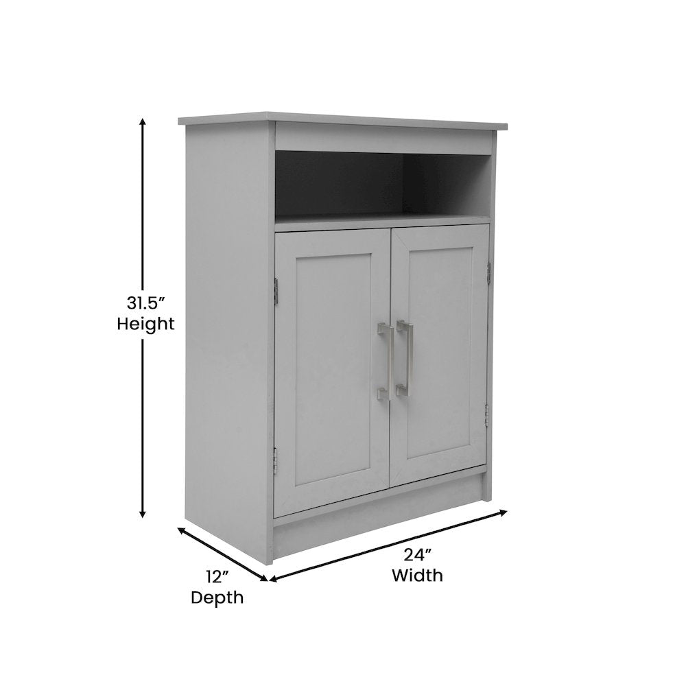 Modern Bathroom Storage Cabinet Organizer, Gray