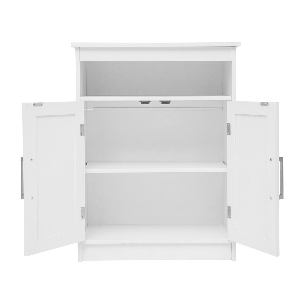 Modern Bathroom Storage Cabinet Organizer, White