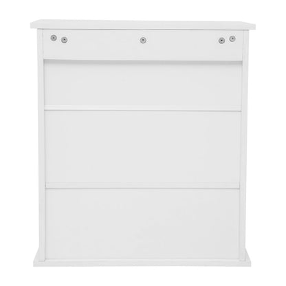 Modern Wall Mounted Bathroom Medicine Cabinet, White