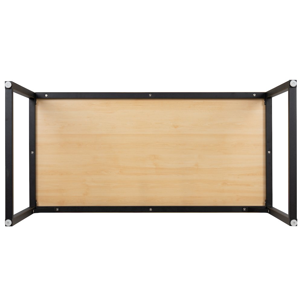 Office Computer Desk and Home Office Desk - 47" Long (Maple/Black)