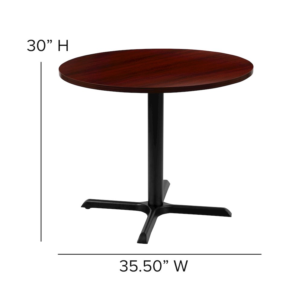 36" Round Multi-Purpose Conference Table in Mahogany