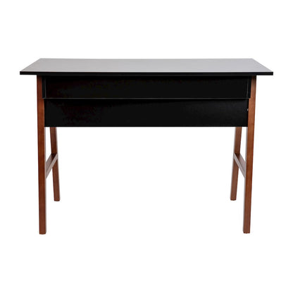 Table Desk for Writing and Work, Black/Walnut