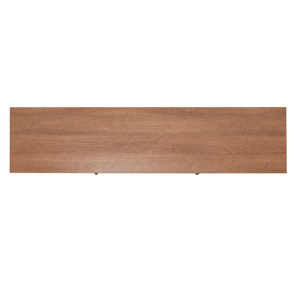 65" Entertainment Center with Storage Cabinets for up to 80" TV's, Walnut