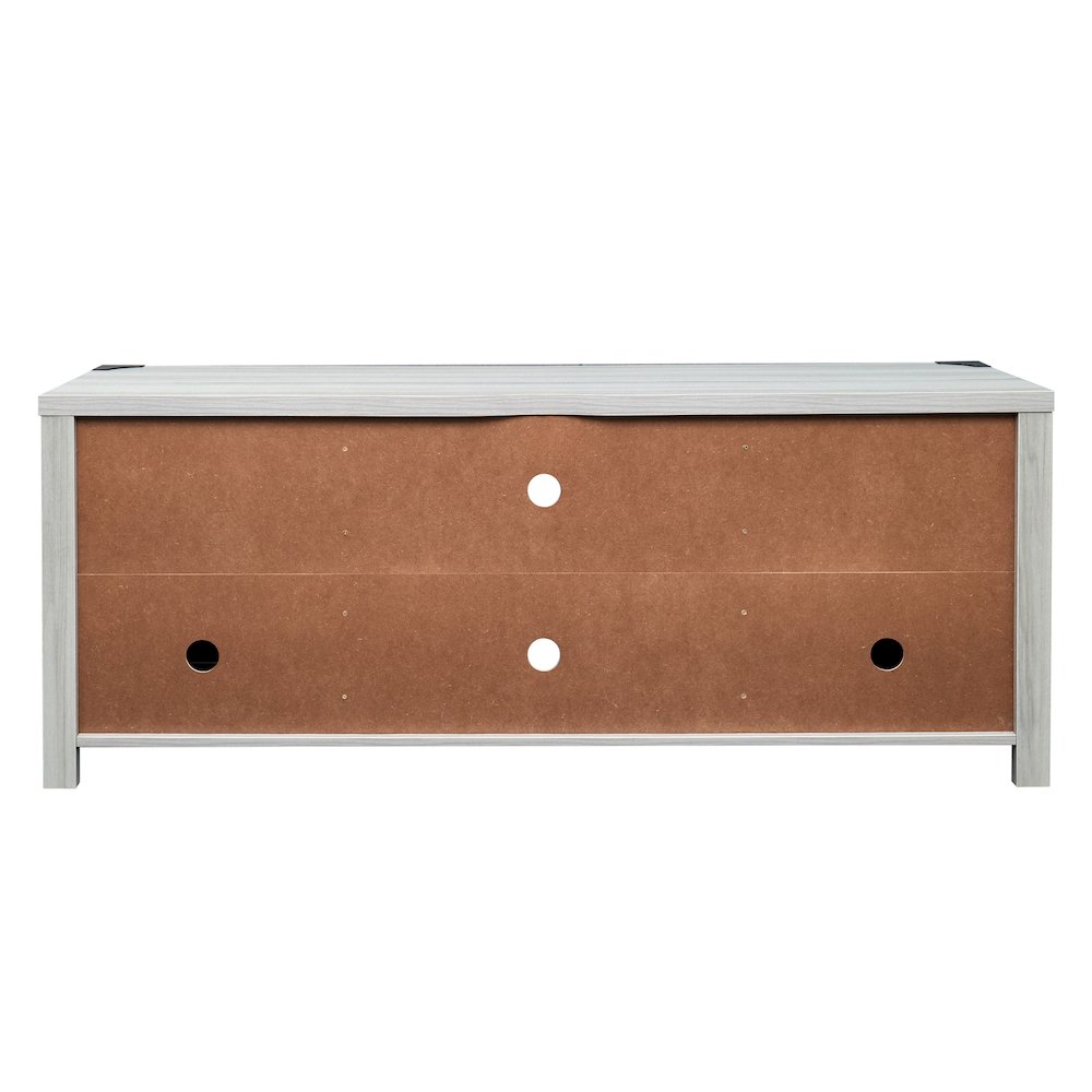 58" Barn Door Style TV Stand with Storage for up to 65" TV's, Light Gray