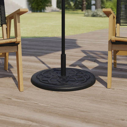 Universal Bronze Cement Patio Umbrella Base - 19.25" Diameter